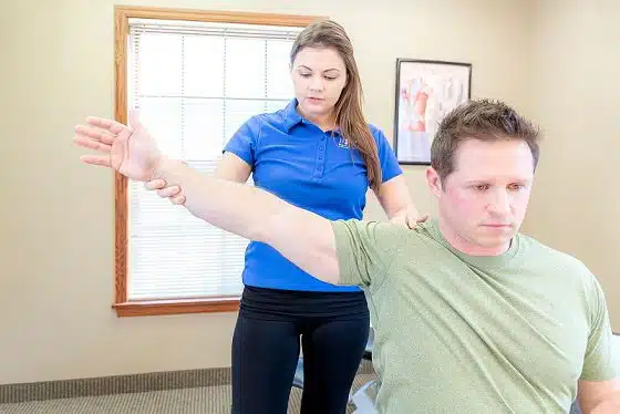 iSpine Rehab Clinics patient stretching