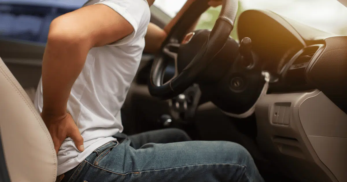 back pain while driving