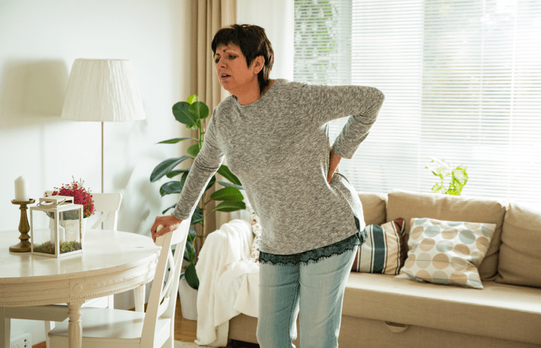 Woman back pain woman with severe back pain