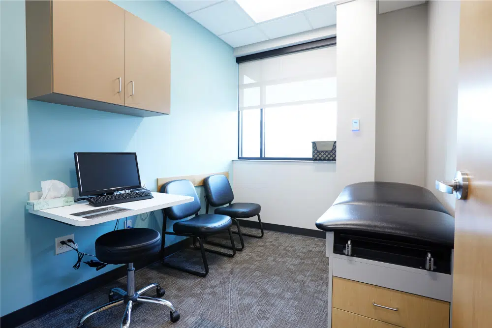 iSpine Clinics Pain Care Maple Grove patient exam room