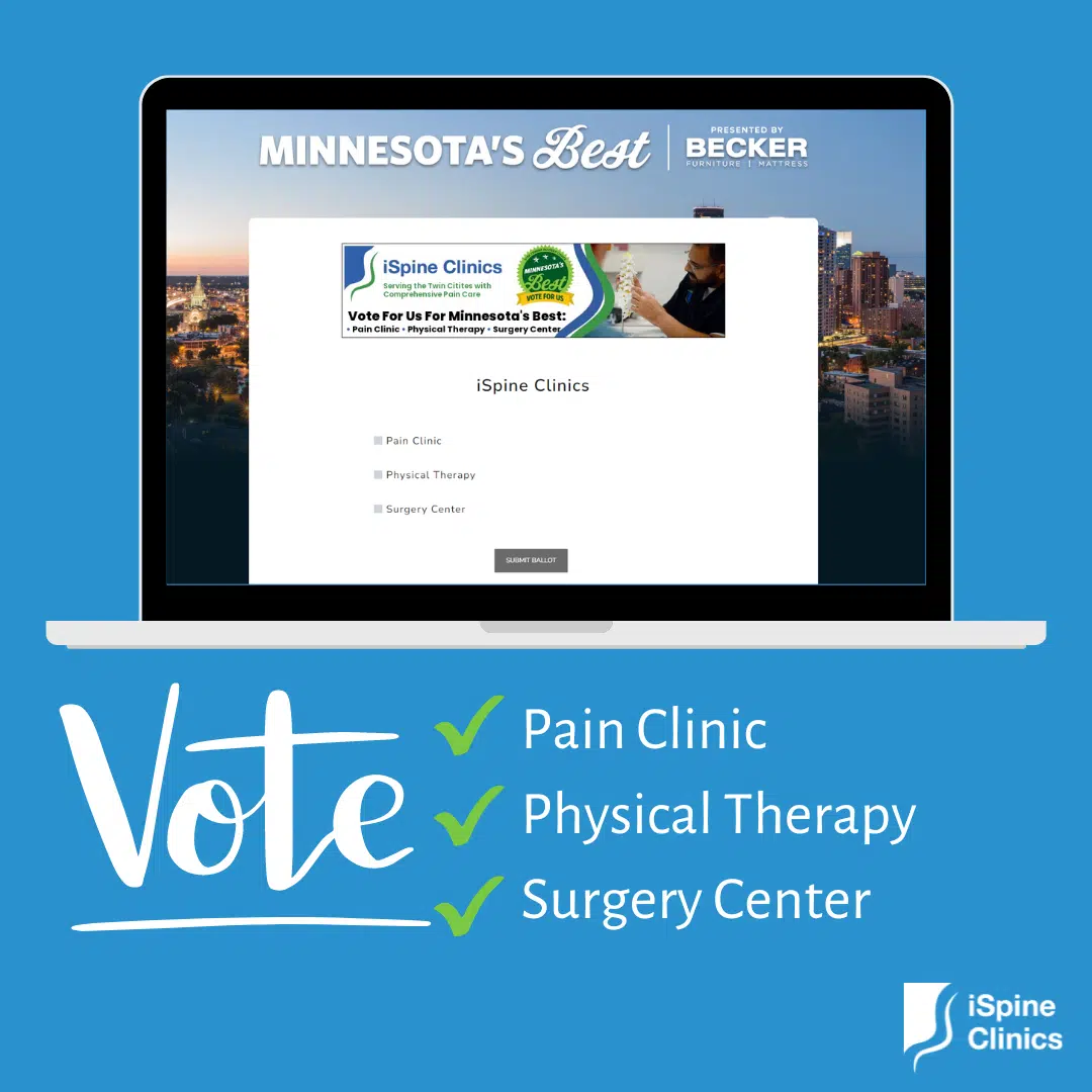 Vote for iSpine Clinics in MN Best Competition