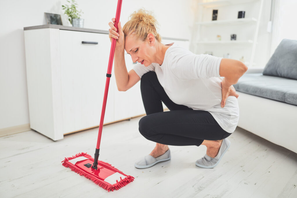 Injury,While,Cleaning,The,House,And,Doing,Daily,Housework.